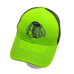 New Chicago Blackhawks Green Baseball Cap Mesh Trucker Hat Snapback NHL Hockey